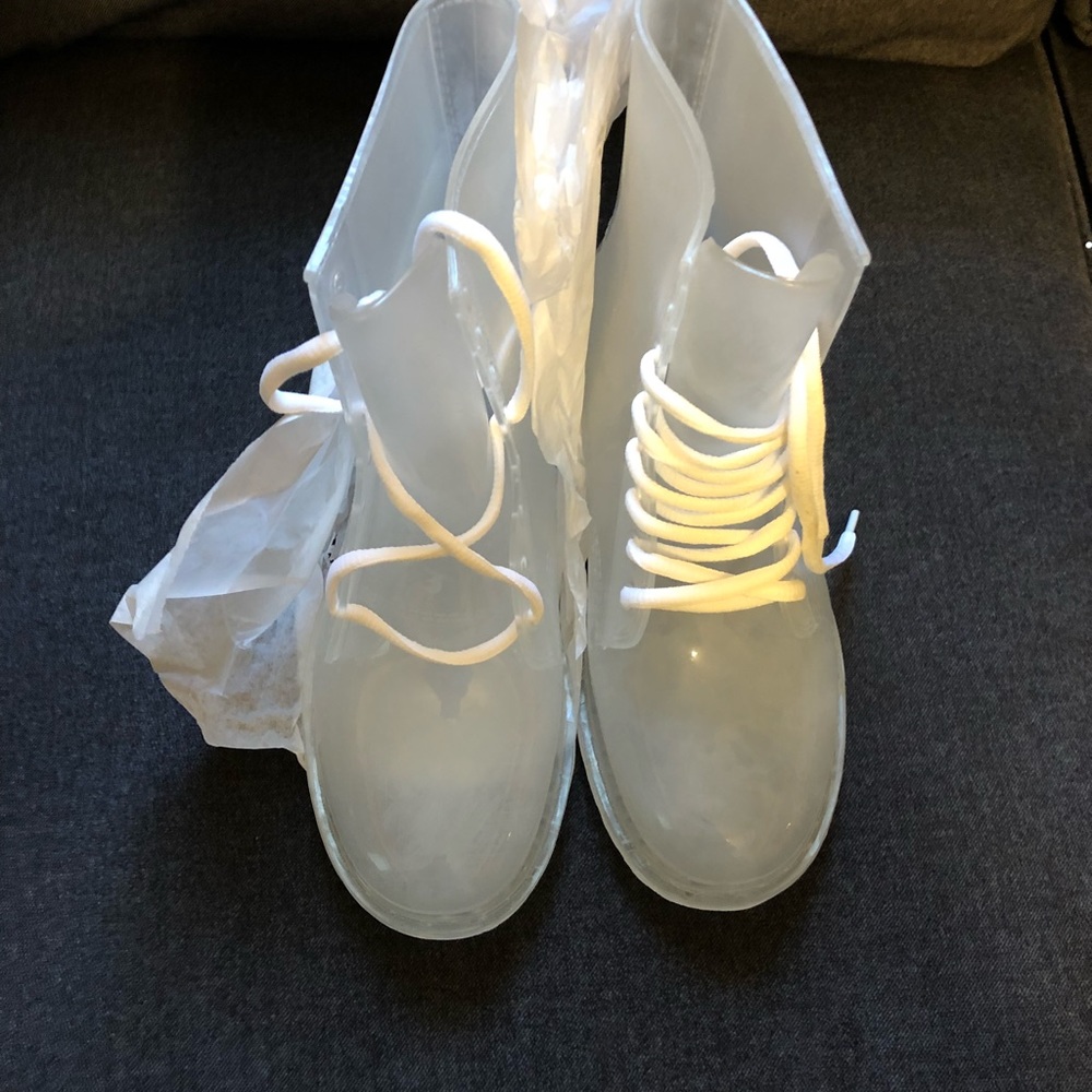 Clear boot shoes